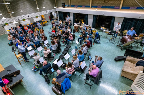 2019-03-24 1e repetitie Arnhems Promenade Orkest Market Garden Memorial 002