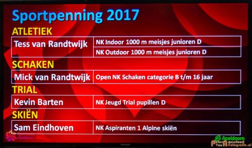 2018-02-14 Uitreiking Sportpenning Apeldoorn 010